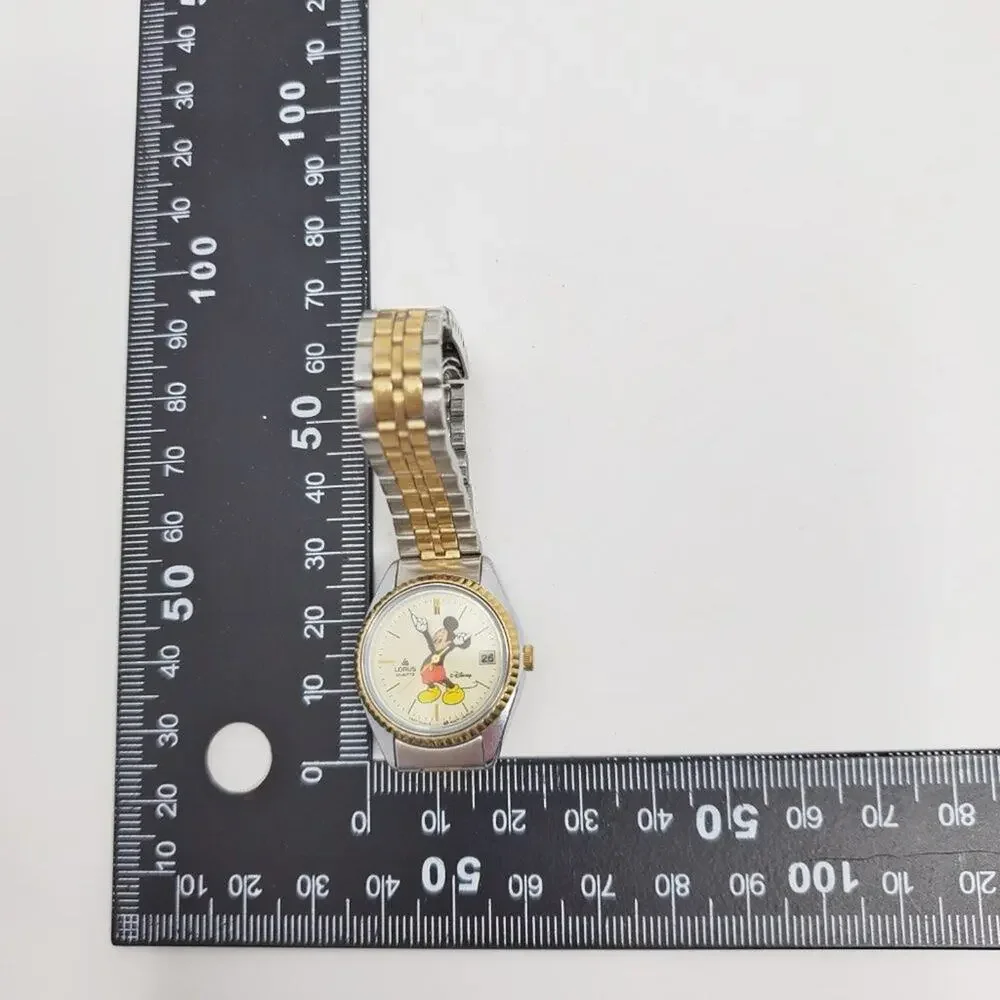 Disney X Lorus Mickey Mouse Vintage Quartz Metal Band Watch
